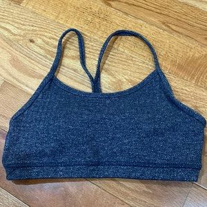 Lululemon Purple herringbone Flow y bra size 4